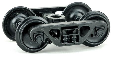 Barber(R) S-2 Roller Bearing Sprung Metal Trucks, 70 Ton -- 33 Smooth Back All Metal Non-Magnetic Wheels - 1 Pair