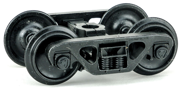 Barber(R) S-2 Roller Bearing Sprung Metal Trucks, 70 Ton -- 33 Smooth Back All Metal Non-Magnetic Wheels - 1 Pair