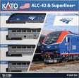 Siemens ALC-42 Charger & 3 Cars Train-Only Set - Sound and DCC -- Amtrak #302, Sleeper, Coach, Coach-Baggage-1