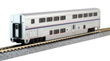 Viewliner Baggage & 5 Superliner Car Bookcase Set -- Amtrak (Phase VI; silver, blue, red)-2