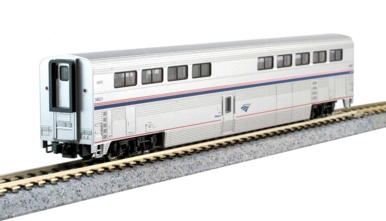 Viewliner Baggage & 5 Superliner Car Bookcase Set -- Amtrak (Phase