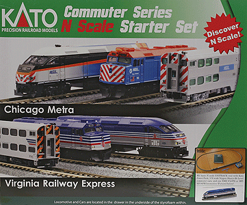 MP36PH Commuter Train Starter Set -- Virginia Railway Express
