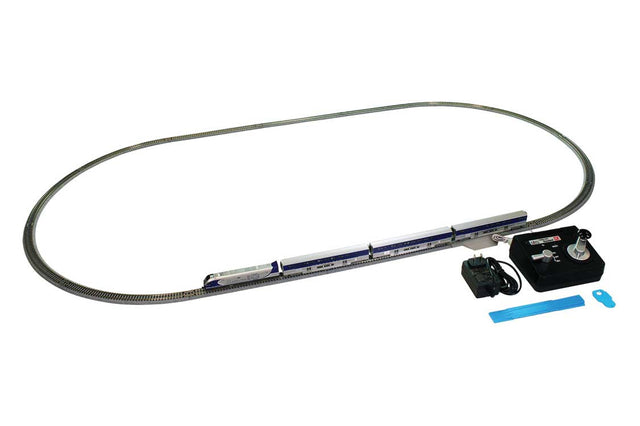 Amtrak Pacific Surfliner Starter Set - Standard DC -- Amtrak SC-44, 3 Cars, Unitrack Oval, Power Pack SX