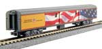 Union Pacific Excursion Train Lighted 7-Car Set - Ready to Run -- Union Pacific (Armour Yellow, gray red)-4