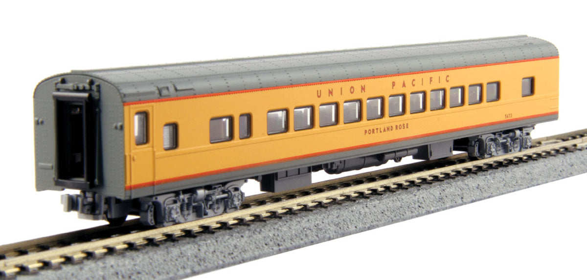Union Pacific Excursion Train 7-Car Set - Ready to Run -- Union Pacific (Armour Yellow, gray red)-5