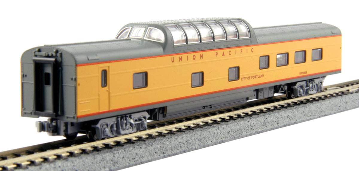 Union Pacific Excursion Train 7-Car Set - Ready to Run -- Union Pacific (Armour Yellow, gray red)-6