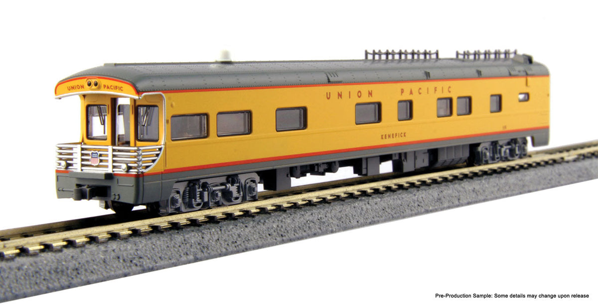 Union Pacific Excursion Train 7-Car Set - Ready to Run -- Union Pacific (Armour Yellow, gray red)-7