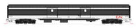 CN Transcontinental 7-Car Passenger Set with Interior Lighting - Ready to Run -- Canadian National (1960s; black, white, red; CN Noodle Logo)