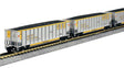 BethGon Coalporter 8-Pack - Ready to Run -- CSX (gray, yellow, yellow lettering)