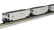 BethGon Coalporter 8-Pack - Ready to Run -- BNSF Railway (silver, Boxcar Red, orange, black, Wedge Logo)