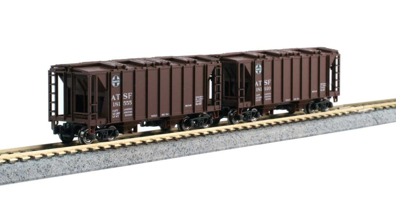 ACF 2-Bay Covered Hopper pkg(8) - Ready-to-Run - 2 Each of 4 Roadnames -- Santa Fe; Chicago, Burlington & Quincy; Union Pacific; Chesapeake & Ohio-1