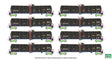 Greenbrier Tank Car 8 Pack - Ready to Run -- Greenbrier Leasing GBRX Set #1 (black, yellow conspicuity marks)-1