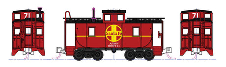 Diesel Freight Train-Only Set - Standard DC -- Santa Fe EMD F7 (Warbonnet, blue, silver)-4
