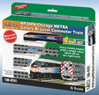 Chicago Metra Bi-Level Commuter Train Sound, DCC & Lights -- MP36PH, 2 Bi-Level Coaches, Bi-Level Cab Car