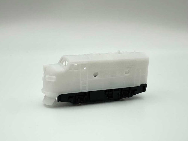 F7 Shorty - Standard DC - Kit -- Undecorated Shell, 11-109 Powered Chassis
