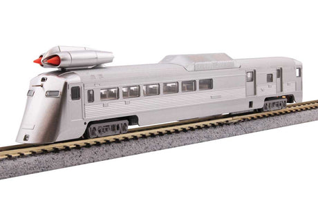 Jet Powered RDC - Sound and DCC - Interior Lights -- New York Central #M-497 (Black Beetle, stainless, black, gray)-3