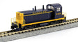 EMD NW2 - Standard DC -- Santa Fe #2414 (Pinstripe, blue, yellow)