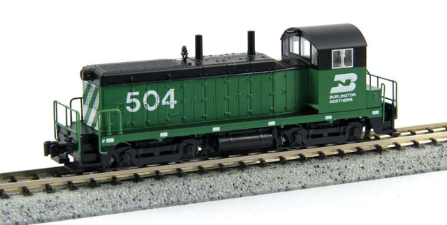 EMD NW2 - Standard DC -- Burlington Northern #534 (Cascade Green, black, white)