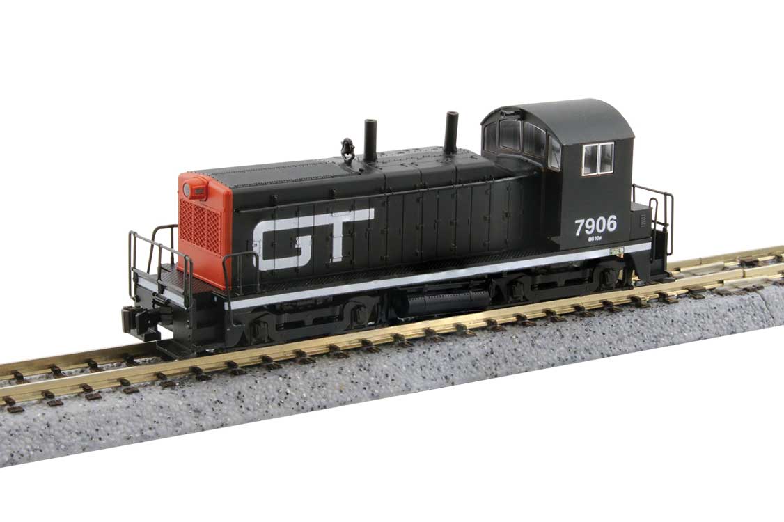 EMD NW2 - Standard DC -- Grand Trunk Western #7906 (black, red, white)