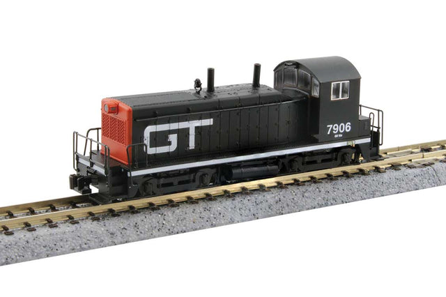 EMD NW2 - Standard DC -- Grand Trunk Western #7906 (black, red, white)