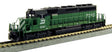 EMD SD40-2 Early Production - Standard DC -- Burlington Northern #6328 (Cascade Green, black, white)