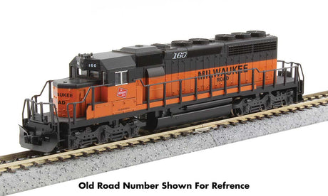 EMD SD40-2 Early Production - Standard DC -- Milwaukee Road #30 (orange, black, Large Lettering)