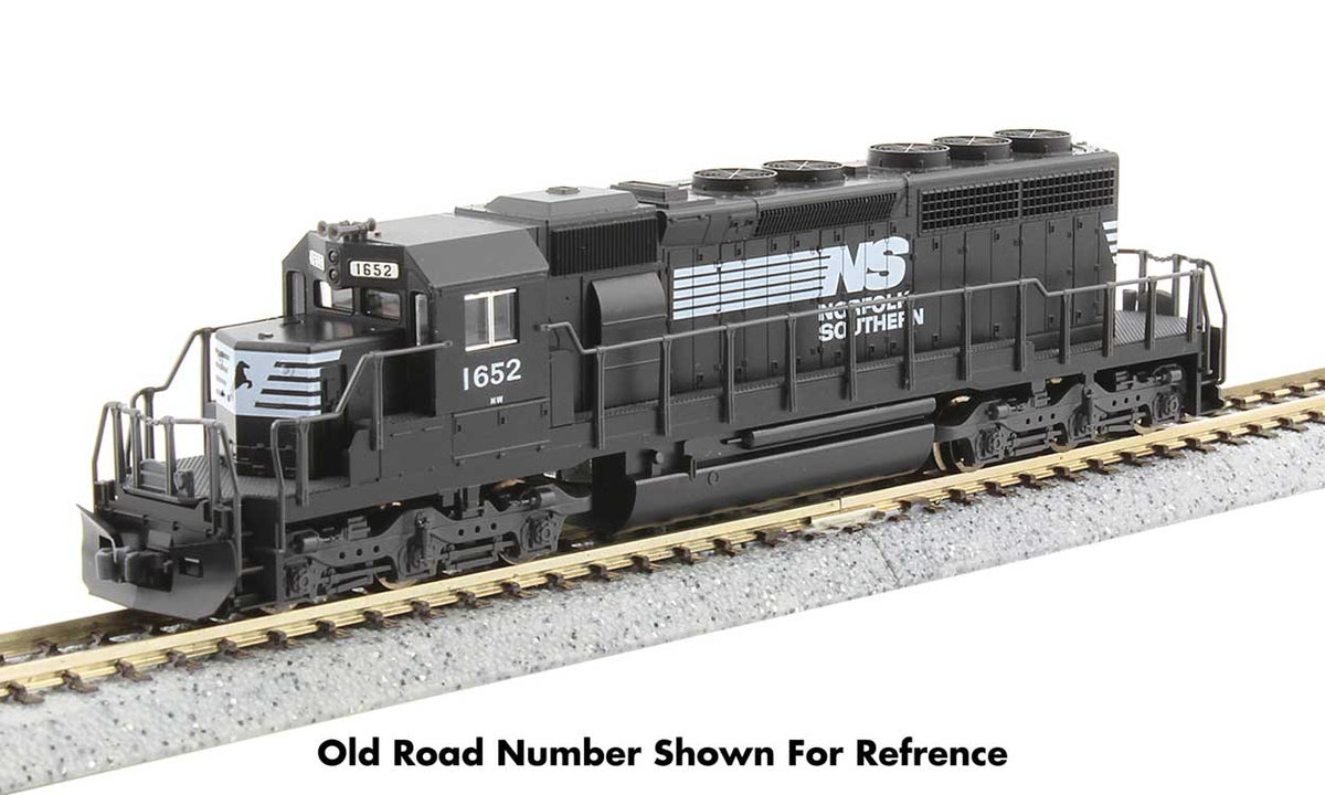 EMD SD40-2 Early Production - Standard DC -- Norfolk Southern #6116 (black, white)