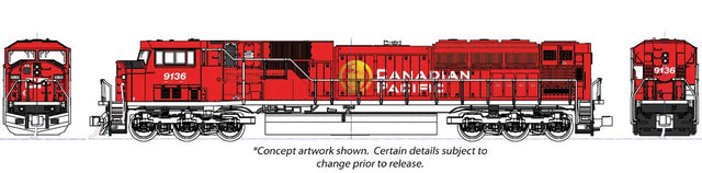 EMD SD90/43MAC - Sound and DCC -- Canadian Pacific #9155 (red, white, gold)