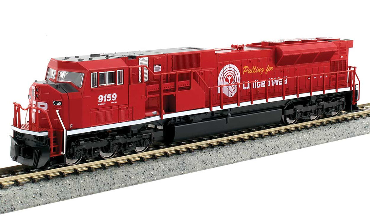 EMD SD90/43MAC - Standard DC -- Canadian Pacific #9159 (United Way Commemorative, red, white)