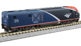 Siemens ALC-42 Charger - Standard DC -- Amtrak #312 (Phase VII; Two-Tone Blue, white, red)-2