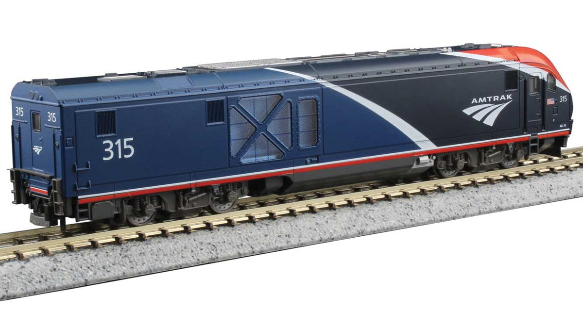 Siemens ALC-42 Charger - Standard DC -- Amtrak #314 (Phase VII, Two-Tone Blue, white, red)-2