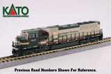 EMD SD70MAC w/Cab Headlight - Standard DC -- Burlington Northern Santa Fe #9647 (Early Merger Warbonnet, cream, green)-2