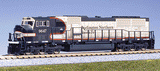 EMD SD70MAC w/Cab Headlight - Standard DC -- Burlington Northern Santa Fe #9647 (Early Merger Warbonnet, cream, green)-1