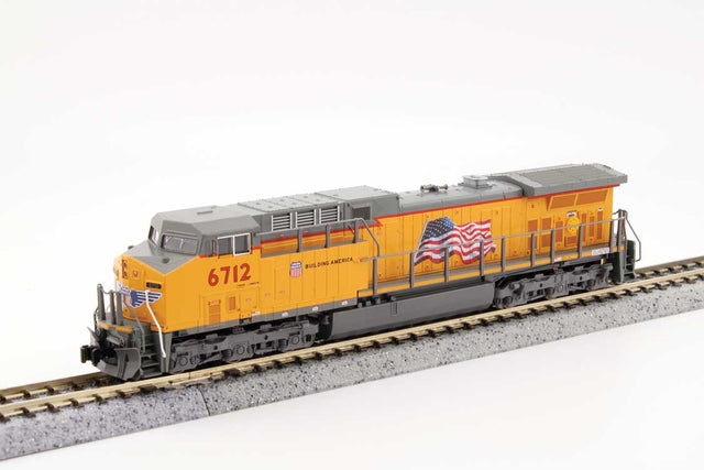 GE AC4400CW Low Numberboards - Standard DC -- Union Pacific #6712 (Armour Yellow, gray, No Flag)