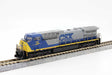 GE AC4400CW Low Numberboards - Standard DC -- CSX #111 (YN1, gray, blue, yellow)