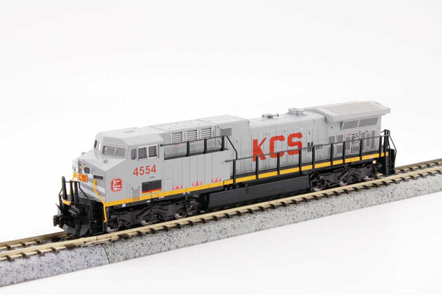 GE AC4400CW Low Numberboards - Sound and DCC -- Kansas City Southern de Mexico #4554 (gray, red, yellow)