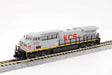 GE AC4400CW Low Numberboards - Standard DC -- Kansas City Southern de Mexico #4554 (gray, red, yellow)