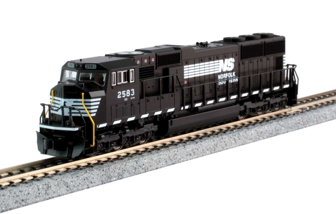 EMD SD70M w/Standard Flat Radiators - Standard DC -- Norfolk Southern #2581 (black, white)