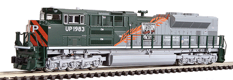 EMD SD70ACe - Standard DC -- Union Pacific #1983 (Western Pacific Heritage Scheme, silver, green)-1