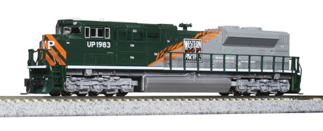 EMD SD70ACe - Standard DC -- Union Pacific #1983 (Western Pacific Heritage Scheme, silver, green)-2