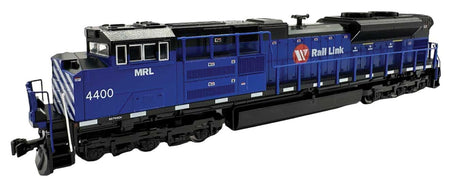 EMD SD70ACe with Nose Headlight - Standard DC -- Montana Rail Link #4400 (blue, white, red)