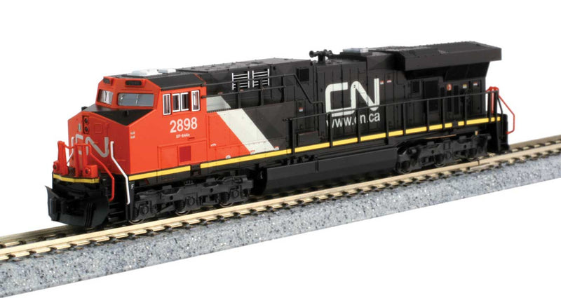 GE ES44AC GEVO - LokSound and DCC -- Canadian National 2898 (black, red, white, Website Logo)