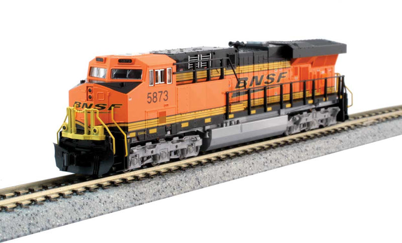 GE ES44AC GEVO - LokSound and DCC -- BNSF Railway 5977 (black, orange, yellow, Wedge Logo)