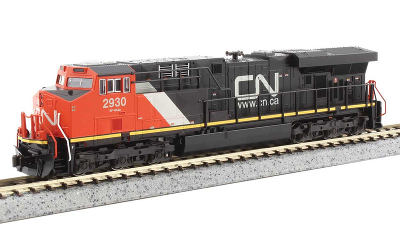 GE ES44AC GEVO - ESU LokSound & DCC -- Canadian National #2899 (black, red, white, Website Logo)