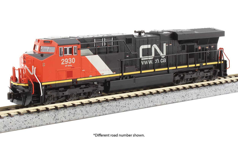 GE ES44AC GEVO - ESU LokSound & DCC -- Canadian National #2930 (black, red, white, Website Logo)