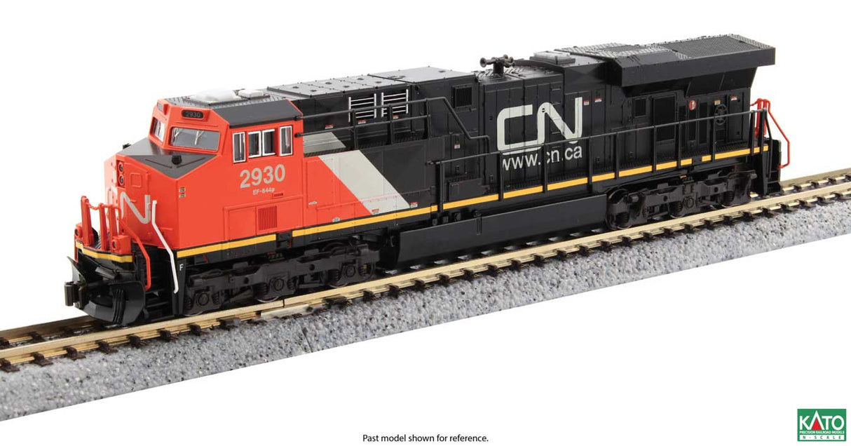 GE ES44AC GEVO - Standard DC -- Canadian National #2828 (black, red, white; Website Logo)