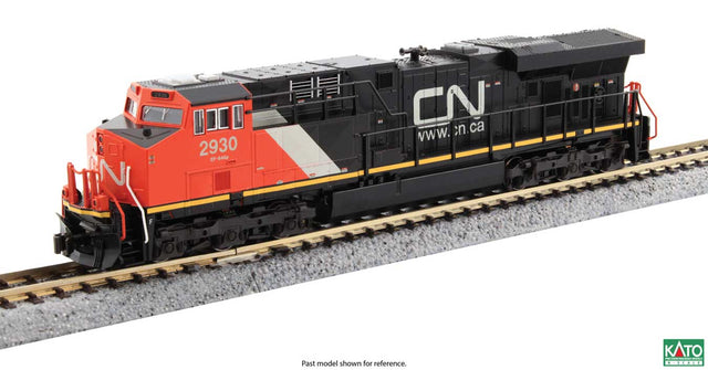 GE ES44AC GEVO - Standard DC -- Canadian National #2828 (black, red, white; Website Logo)
