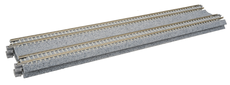 Concrete Tie Double Track Straight -- 9-3/4"  248mm pkg(2)