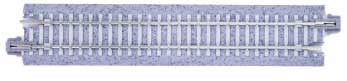 Straight Roadbed Track Section - Concrete Ties - Unitrack -- 4-7/8"  12.4cm pkg(4)