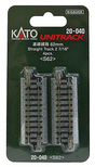 Straight Roadbed Track Section - Unitrack -- 2-7/16"  62mm pkg(4)